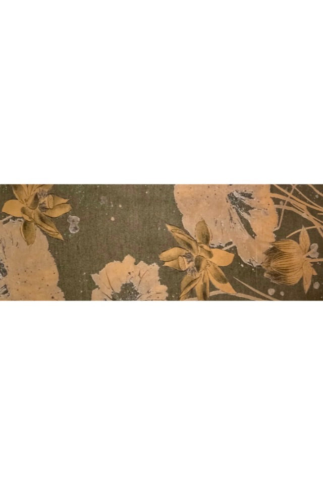 Fular dama lână de lux, maro/negru, 180x60cm