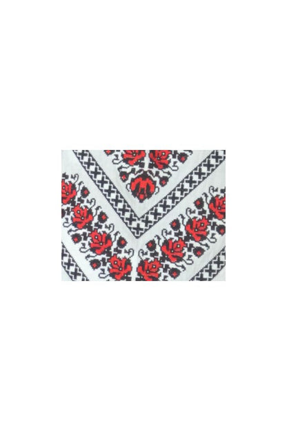 Bluza dama tip ie D24, alb/rosu