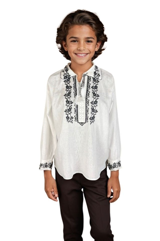 Bluza baieti CPB alb/negru