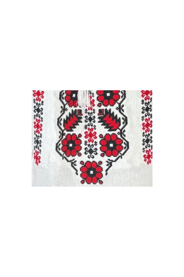 Bluza dama tip ie I26 alb/negru mahon