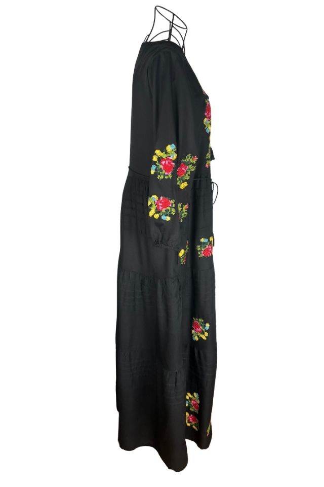 Rochie dama S25 negru/galben