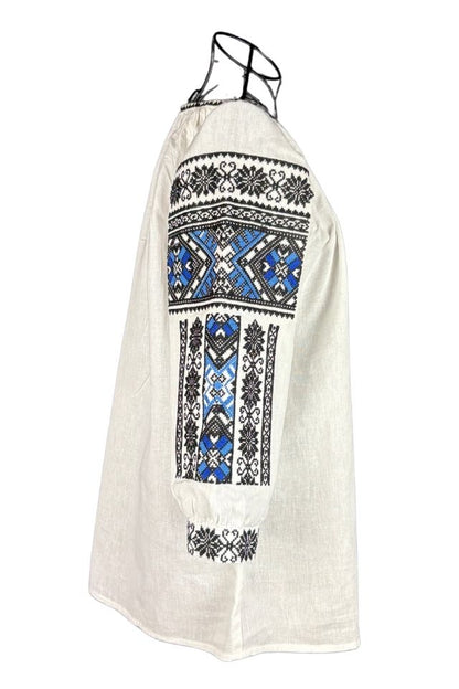 Bluza dama tip ie R25 alb fildes/rosu cireasa