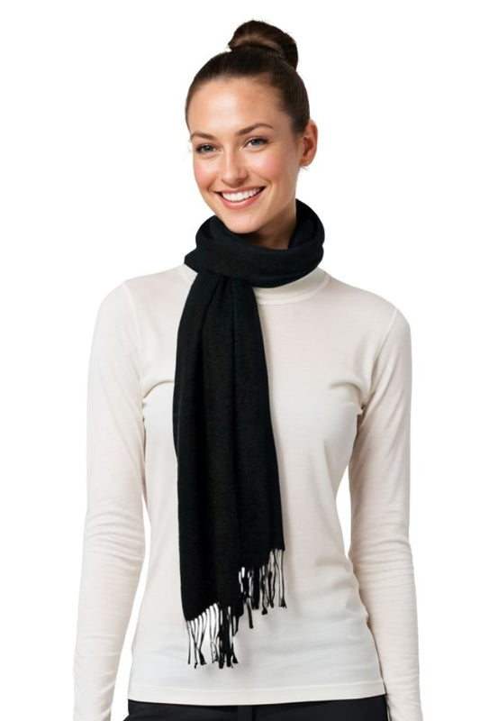 Fular dama uni 24, 180x70cm, negru
