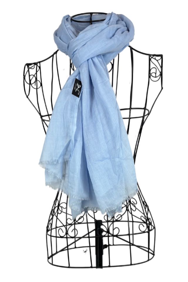 Esarfa dama uni 25VM, blue sea 180 x 95 cm
