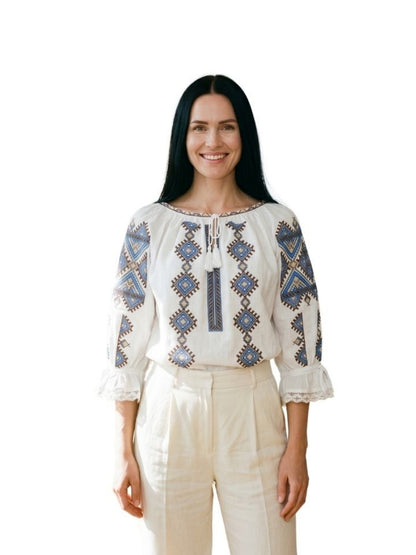 Bluza dama M26 alb/maro