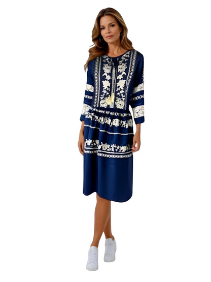 Rochie dama casual RL25 albastru