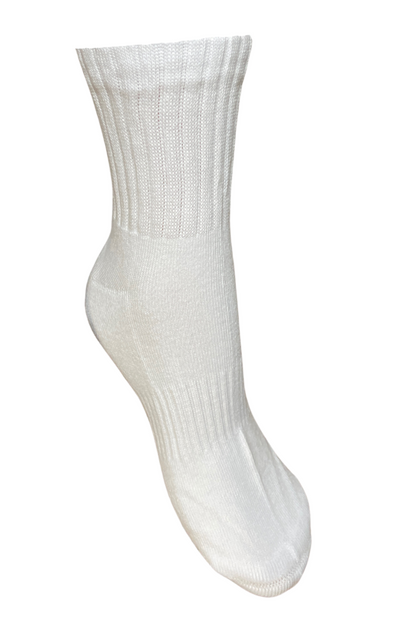 Set 3 perechi sosete barbati sport din bumbac fara cusaturi, Dacali, marimea 40-44, alb
