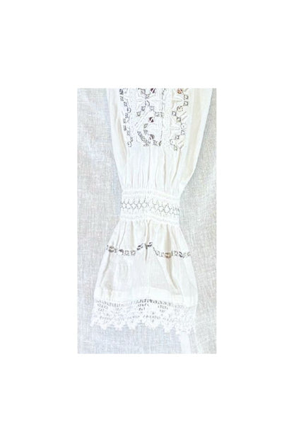 Bluza tip ie dama R25 alb/argintiu