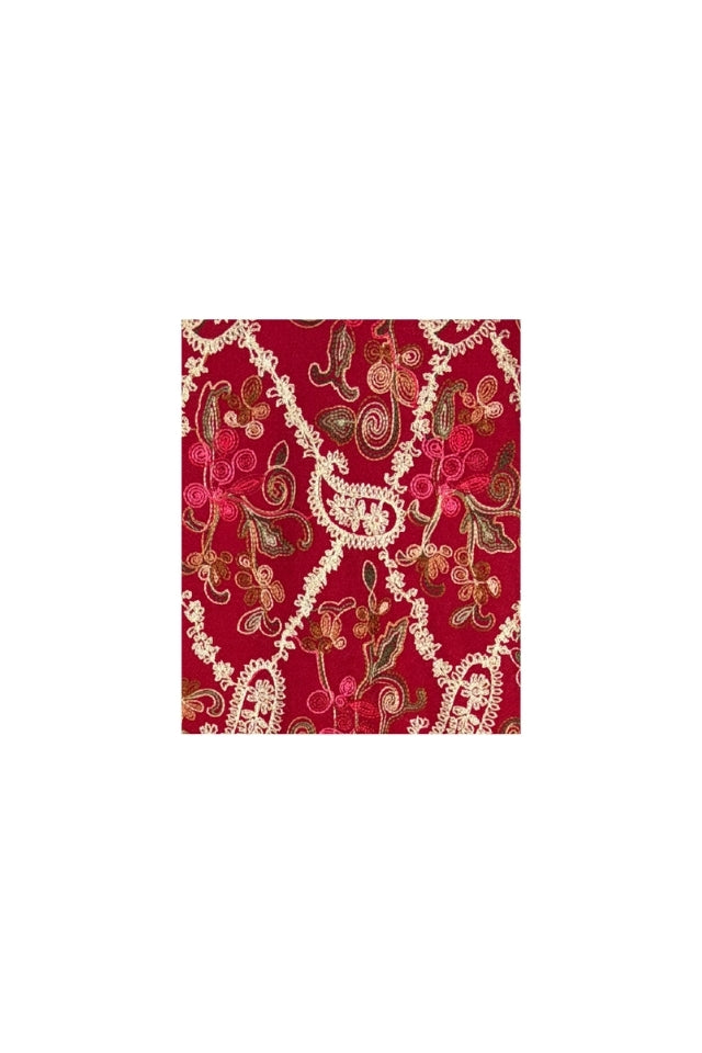 Fular dama tip poncho de lux rosu