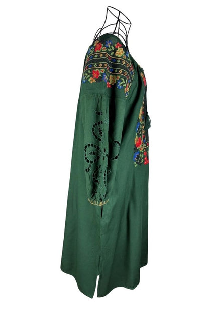 Rochie traditionala dama R verde