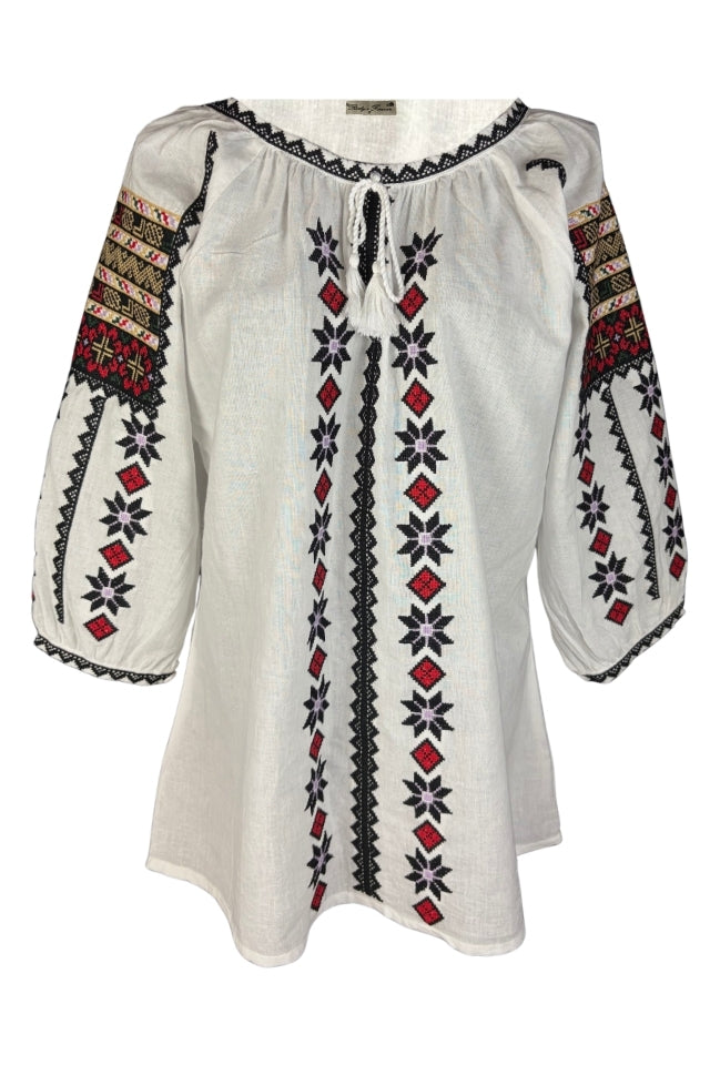 Bluza dama 2IU26 alb/mov