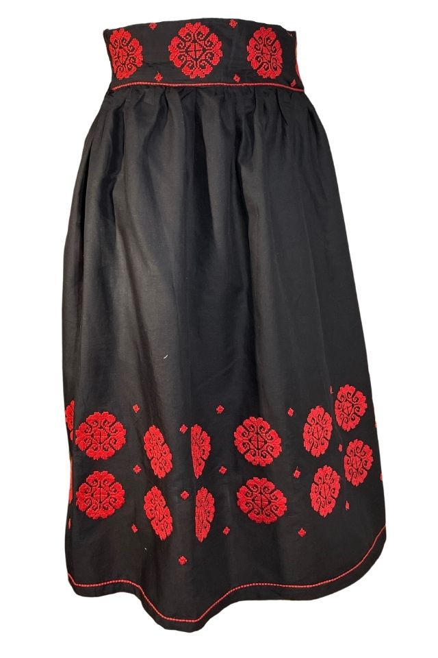 Fusta dama cu model F3, negru/rosu, XL