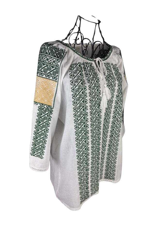 Bluza dama SE26F alb/verde