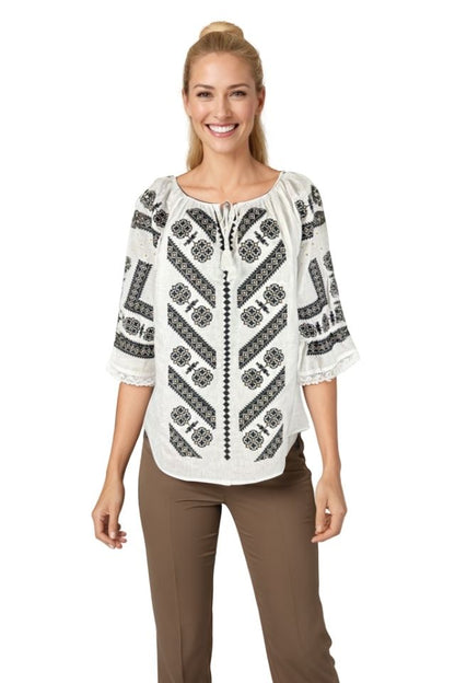 Bluza dama O25 alb/crem