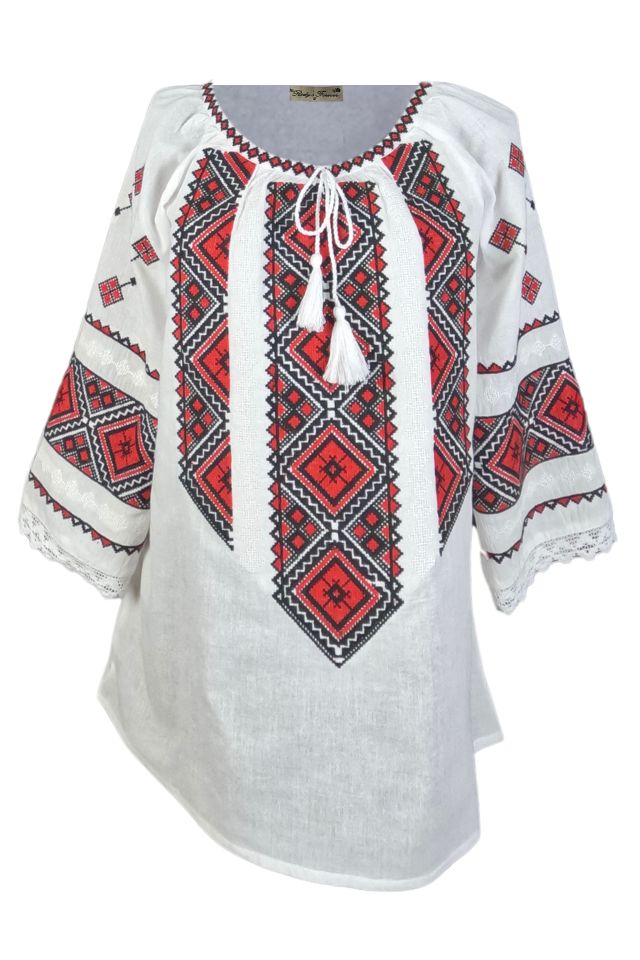 Bluza dama tip ie 024, alb/negru