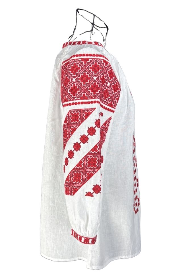 Bluza dama M26 alb/grena