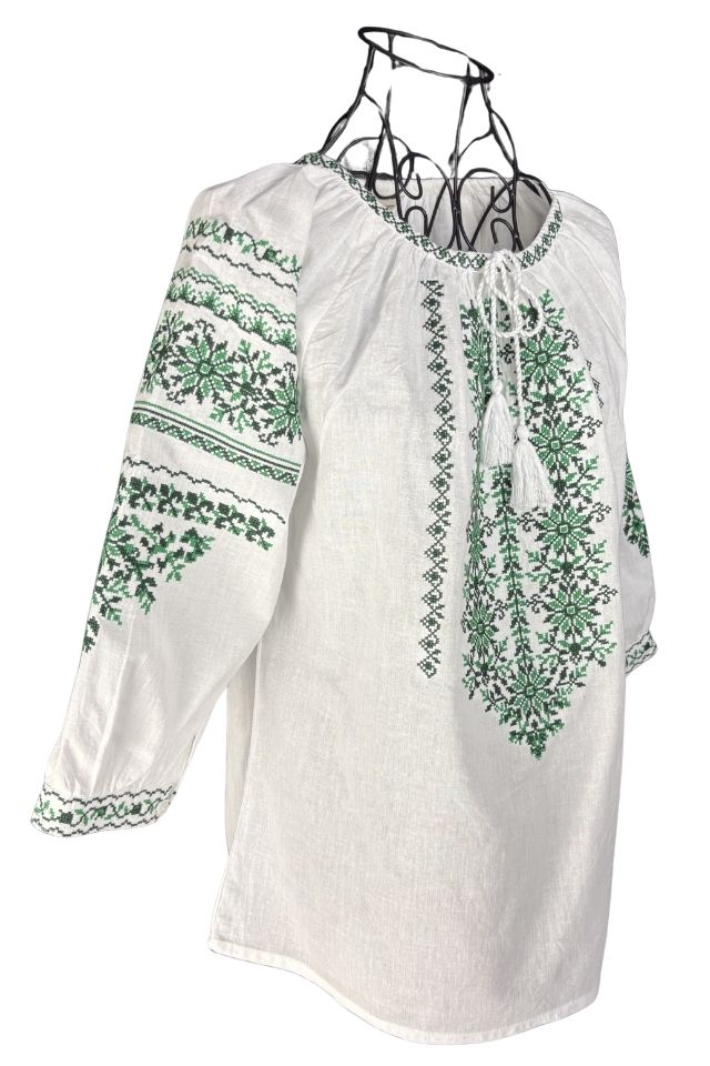 Bluza dama M26 alb/verde