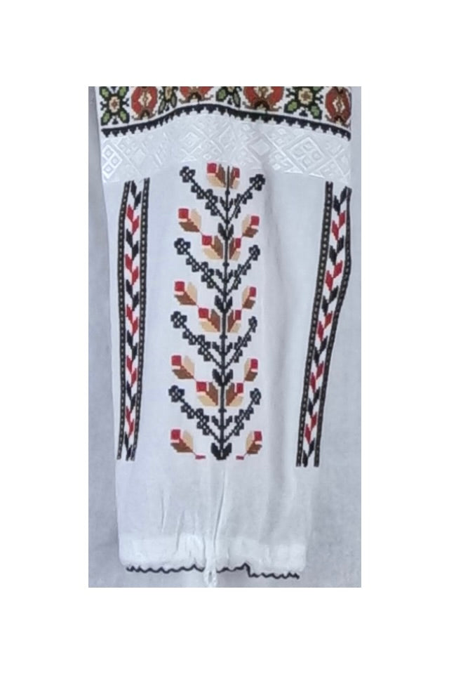 Bluza tip ie dama B23 alb/rosu