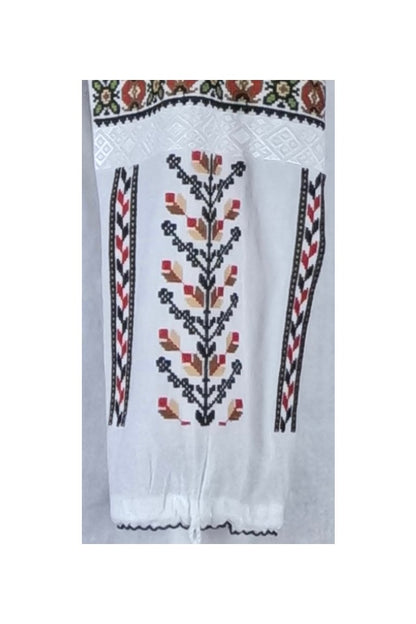 Bluza tip ie dama B23 alb/rosu