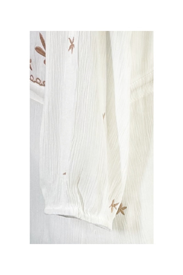 Rochie dama casual RL24, alb crystal/crem