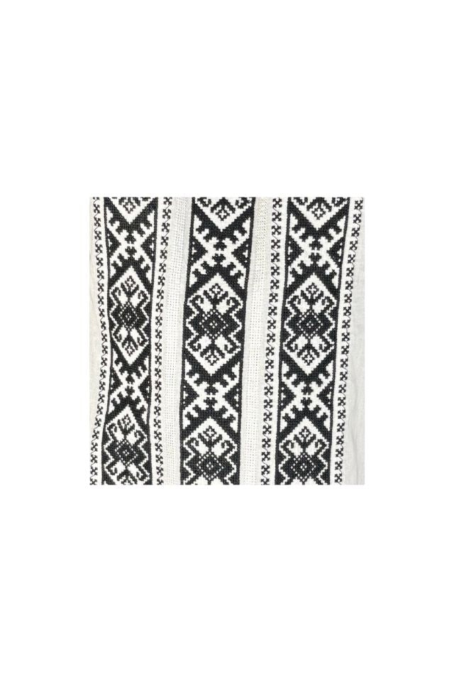 Bluza dama tip ie 257 alb/negru mahon