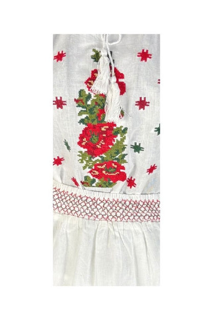 Rochie fete tip costum CPC alb/bej