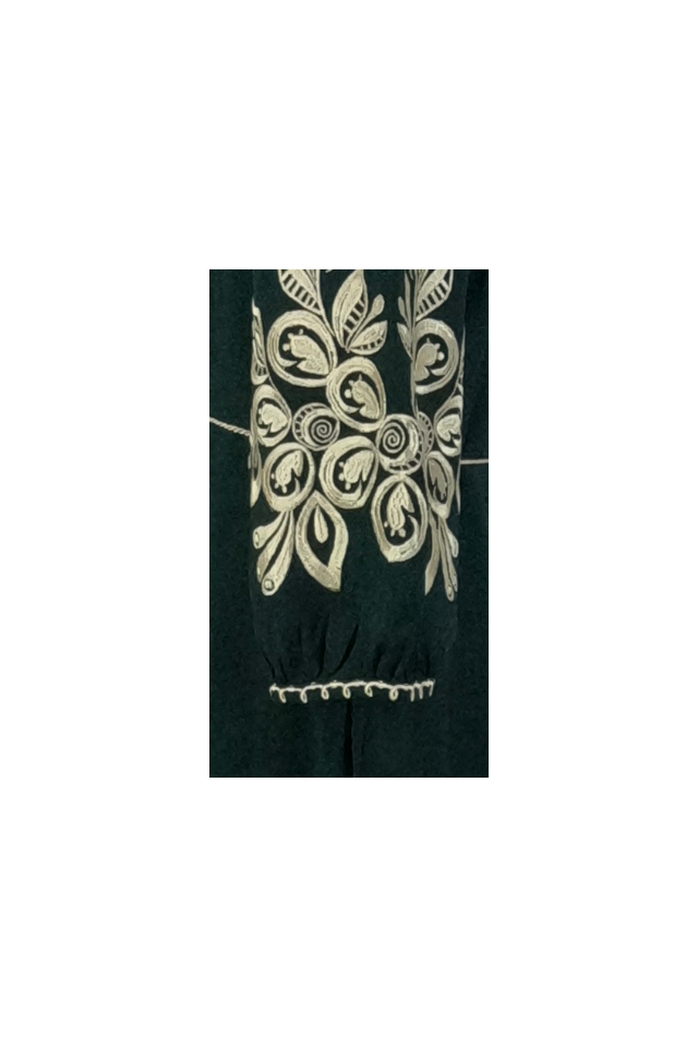 Rochie dama casual RDF, verde/auriu