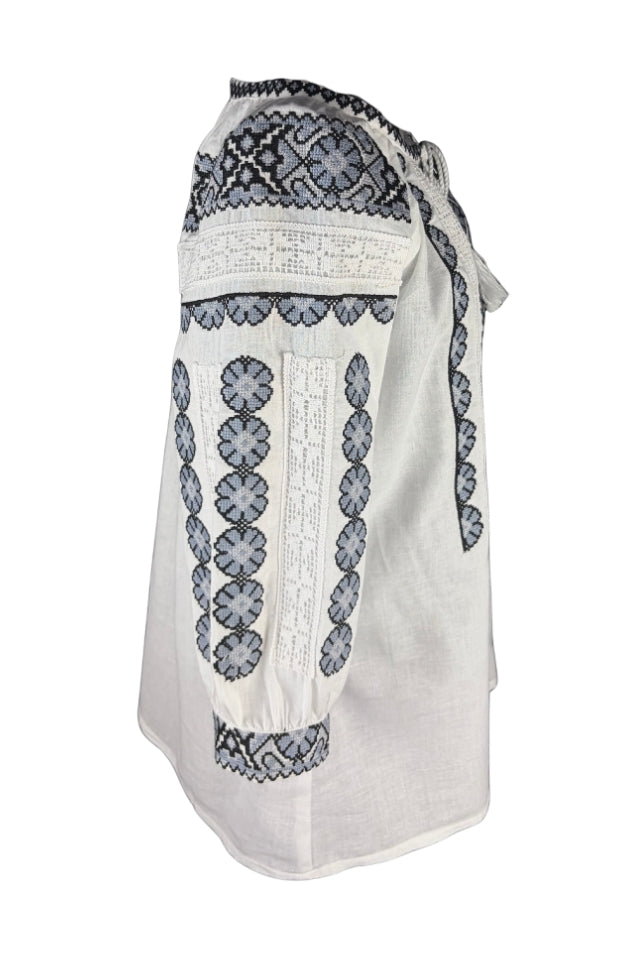 Bluza dama SE26F alb/gri