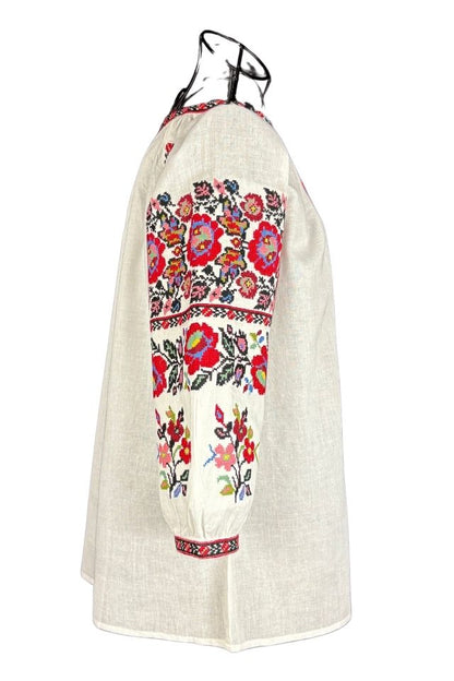Bluza dama tip ie R256  alb/roz