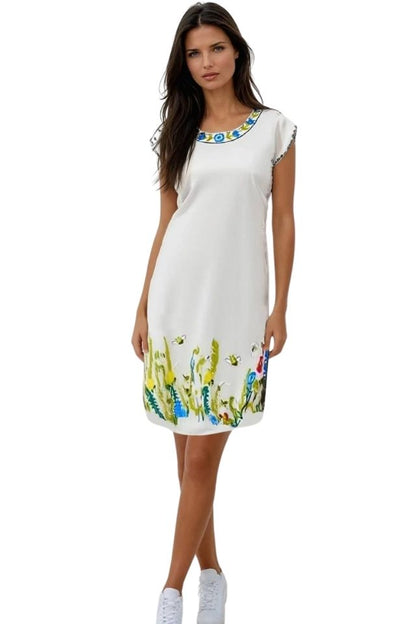 Rochie dama casual RD2, crem
