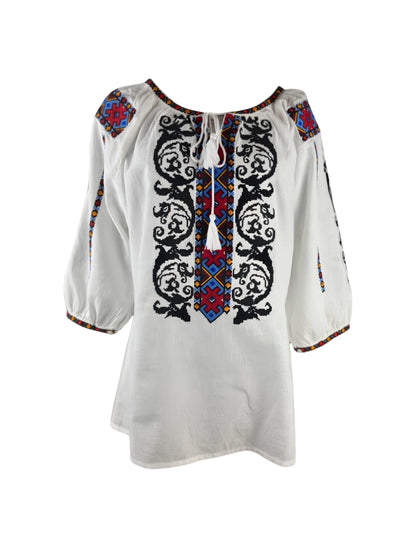 Bluza dama AU26 alb/negru