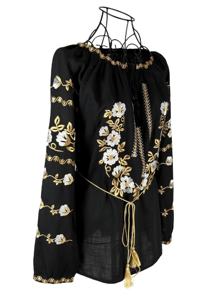 Bluza dama tip ie I26 negru/alb