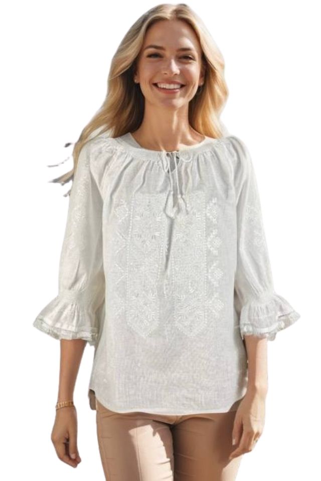 Bluza dama RA25 alb crystal