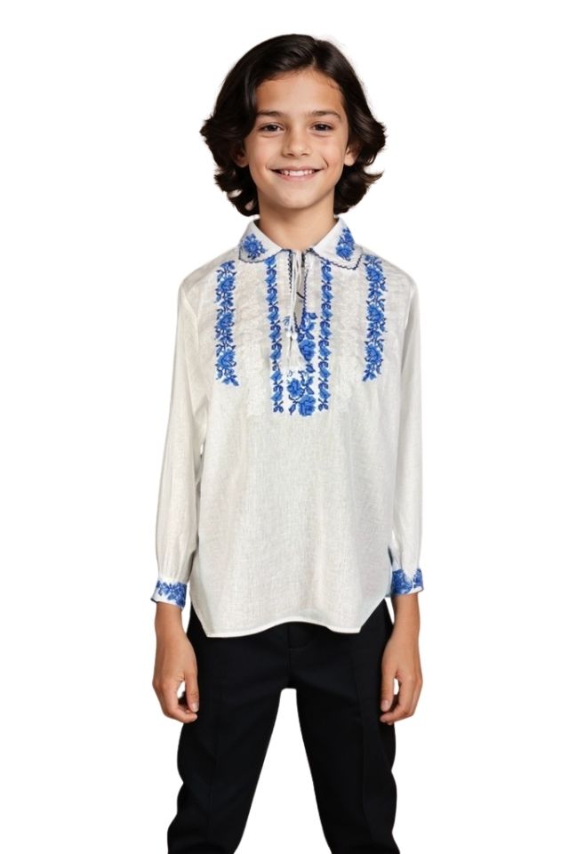 Bluza baieti CPB alb/rosu bordo