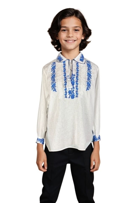 Bluza baieti CPB alb/rosu bordo
