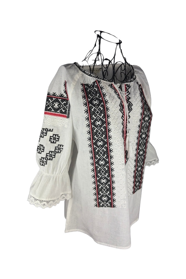 Bluza dama SE26F alb/negru
