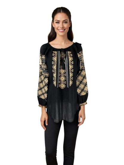Bluza dama tip ie I26 negru/bej