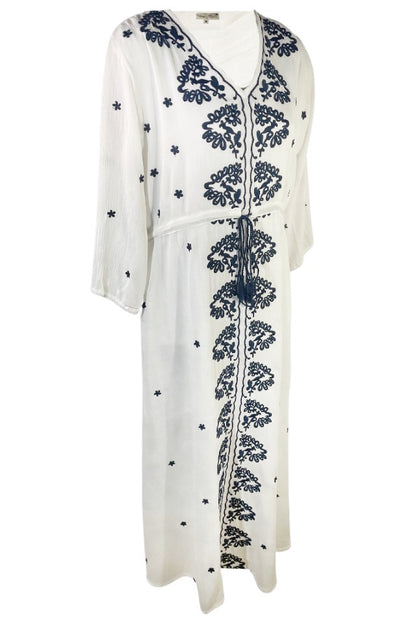 Rochie dama casual RL24, alb/gri