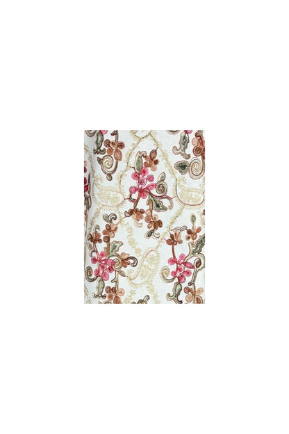 Fular dama tip poncho de lux alb