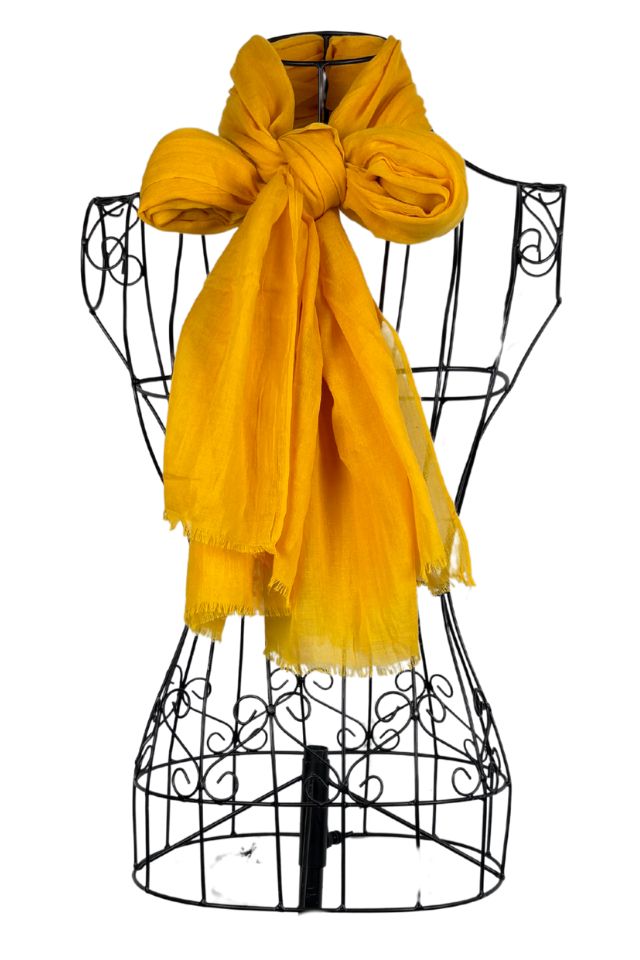Esarfa dama uni 25V, galben 180 x 95 cm