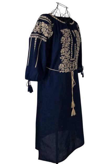 Rochie dama bleumarin/bej