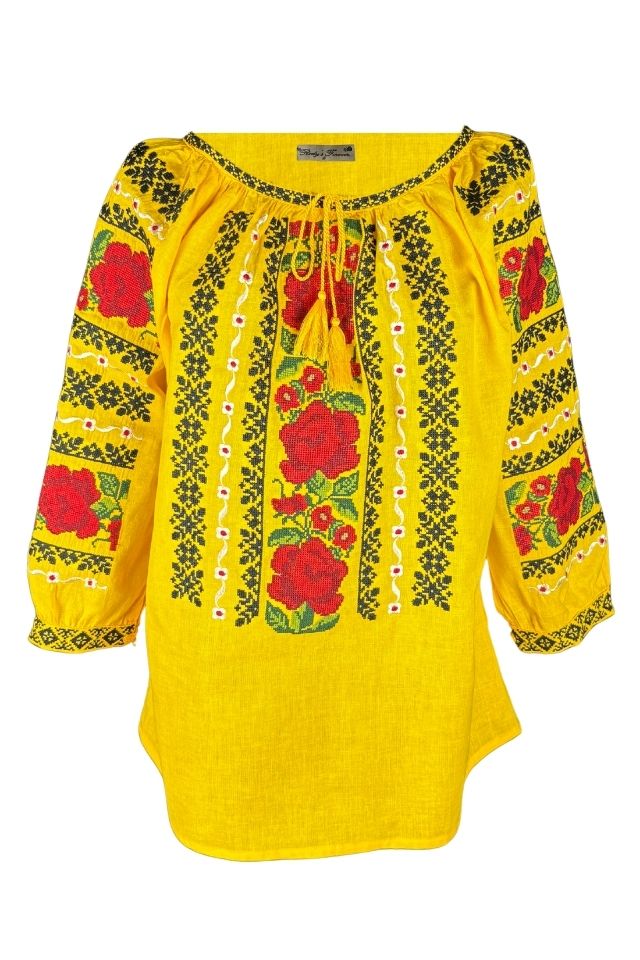 Bluza dama RS25 galben/rosu