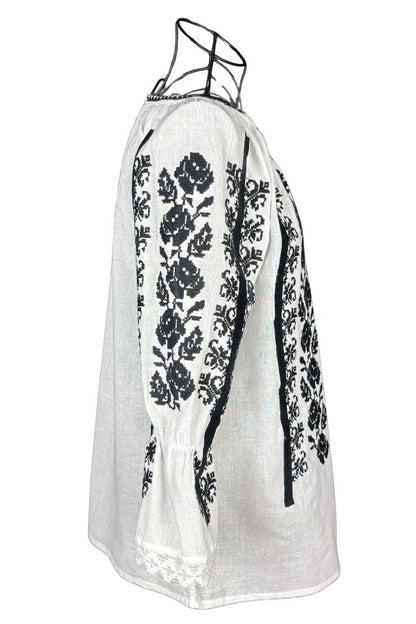 Bluza dama A26 alb/negru