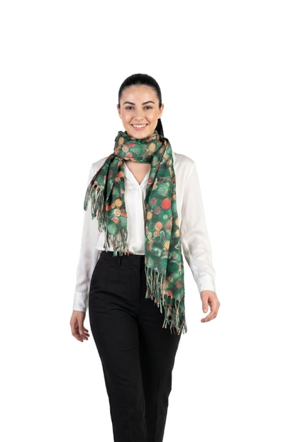 Fular dama tip casmir SEC verde