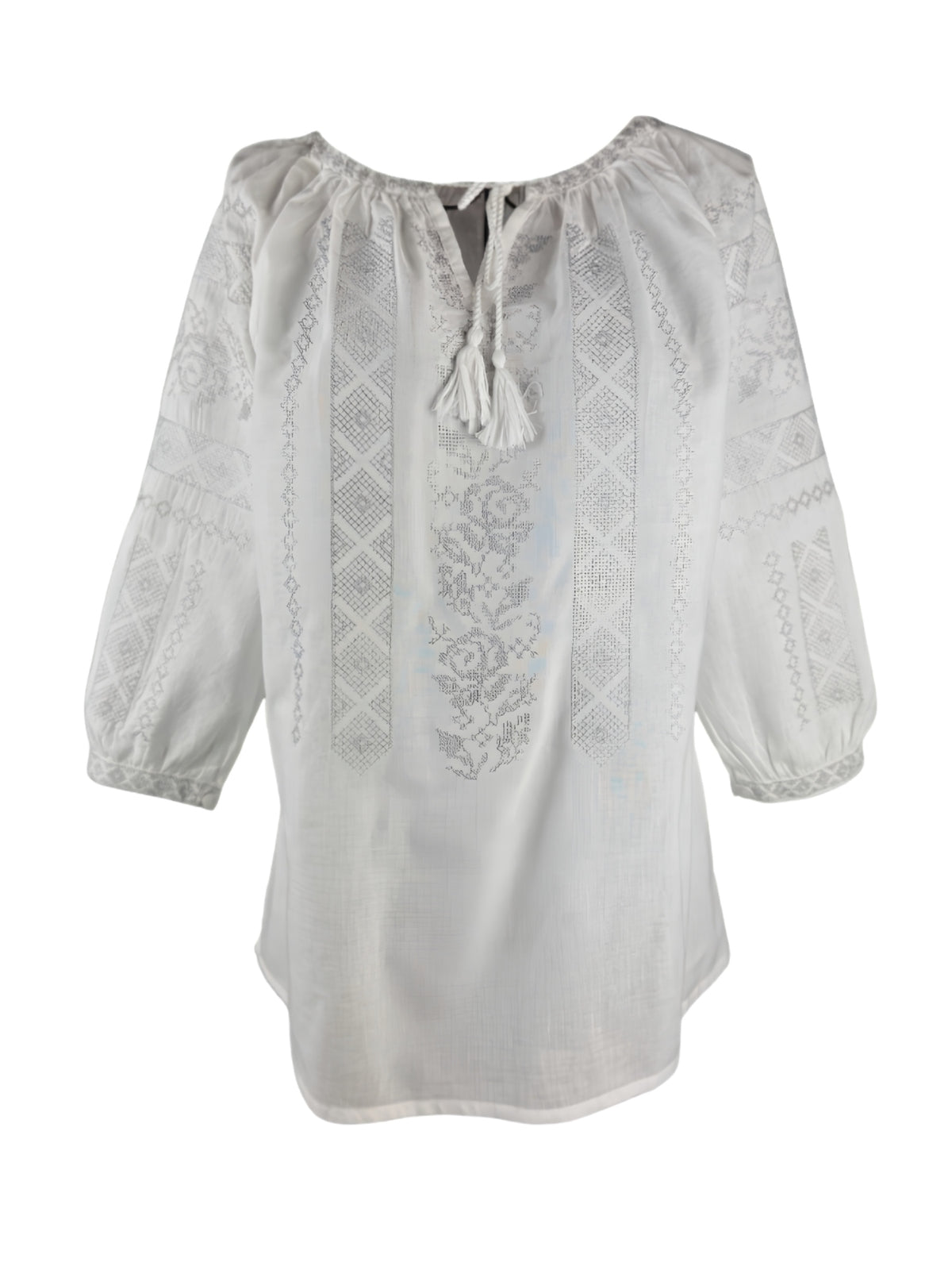 Bluza dama AU26 alb/argintiu