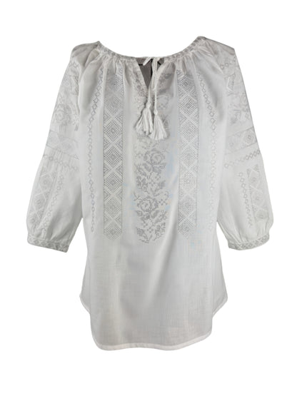 Bluza dama AU26 alb/argintiu