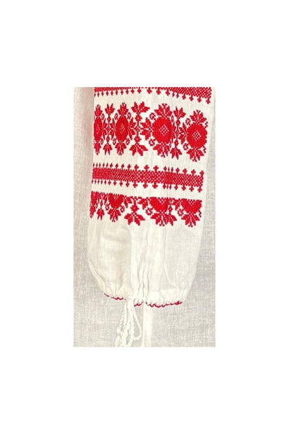 Bluza dama tip ie R25 alb/rosu bordo