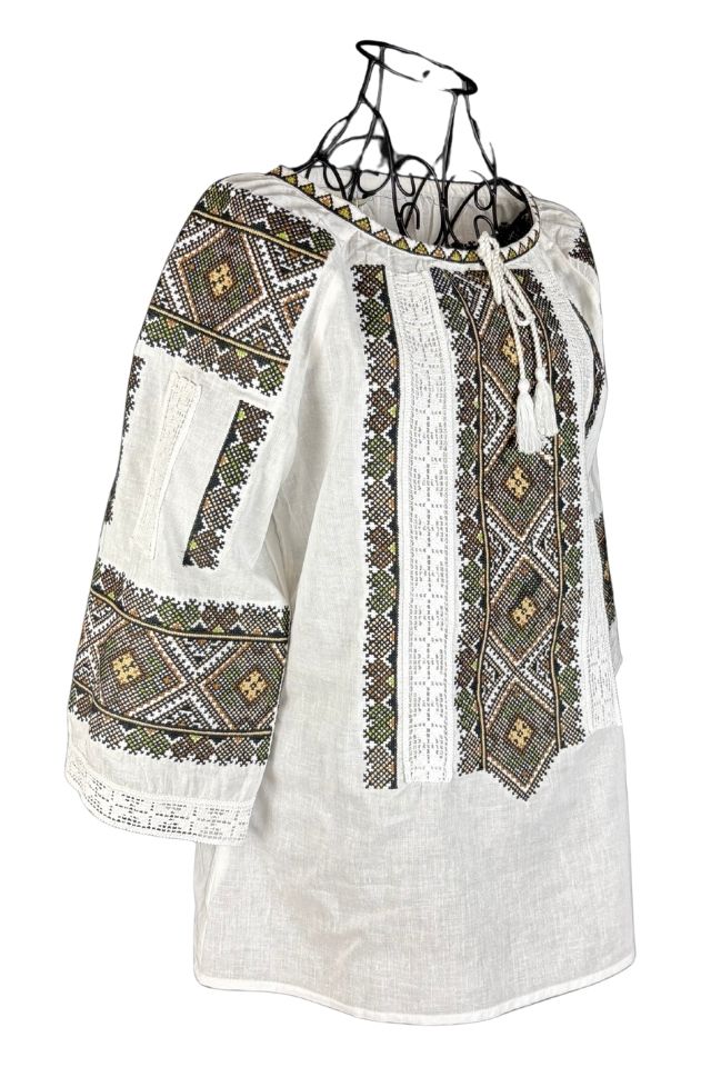Bluza dama O25 alb/maro