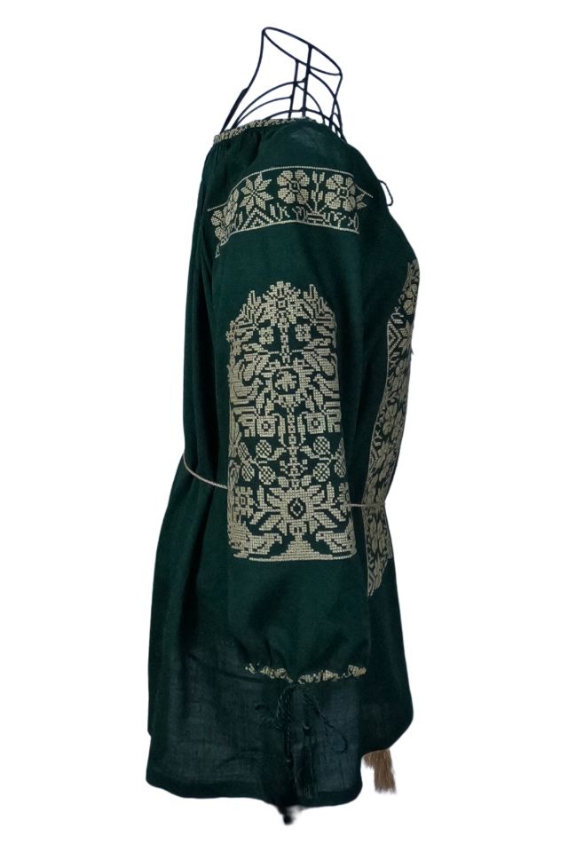 Bluza dama tip ie 024, verde/auriu