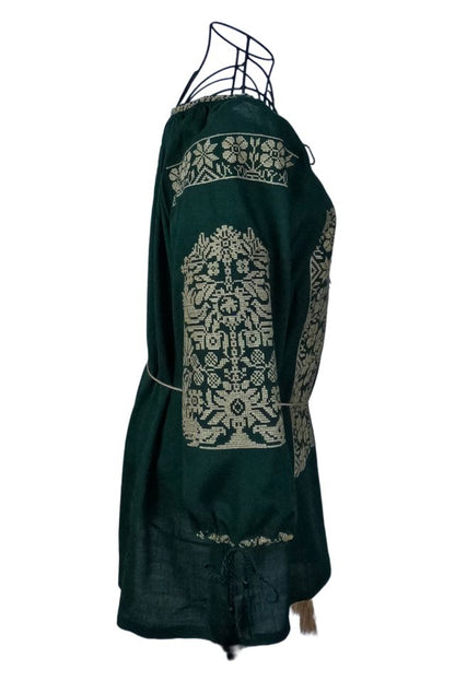 Bluza dama tip ie 024, verde/auriu